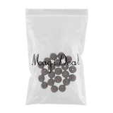 Maxbell 20 Pieces Coffee Wooden Round European Large Hole Beads Charms DIY Jewelry