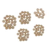 Maxbell 10/20 Pieces Bulk Round Wood Beads Loose Spacer for Jewelry Art Crafts 30MM