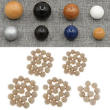 Maxbell 10/20 Pieces Bulk Round Wood Beads Loose Spacer for Jewelry Art Crafts 30MM