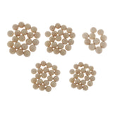 Maxbell 10/20 Pieces Bulk Round Wood Beads Loose Spacer for Jewelry Art Crafts 30MM