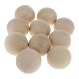 Maxbell 10/20 Pieces Bulk Round Wood Beads Loose Spacer for Jewelry Art Crafts 50MM