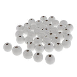 Maxbell 1 Pack Natural Round Wooden Beads 3 Sizes 25/18/14mm with Hole  25mm 20pcs