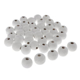 Maxbell 1 Pack Natural Round Wooden Beads 3 Sizes 25/18/14mm with Hole  25mm 20pcs