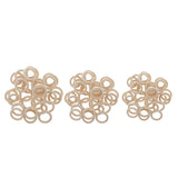 Maxbell 40/20pcs DIY Jewelry Making Wooden Ring for DIY Crafting Decor 40mm 40pcs