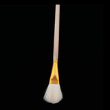 Maxbell Wooden Brush Soft Hair Sweep Mop Gold Leaf Foil Sweeping Art Crafts Sweeper D 20.5x3cm