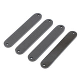 Max 4pcs oval double hole long bar jewelry making connector pendants  Black