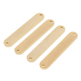 Max 4pcs oval double hole long bar jewelry making connector pendants  Golden