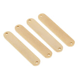 Max 4pcs oval double hole long bar jewelry making connector pendants  Golden