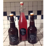 Max 120Sheets Blackboard Stickers Pantry Storage Stickers for Glass Containers