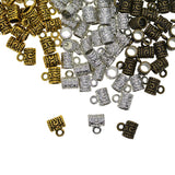 Max 150 pcs Bail Slider Hanger Beads Pendant Dangle Charms Fit Bracelet Necklace