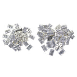 Maxbell 50pcs Tibetan Silver Rectangle smile a lot /fall in love charms Smile a lot