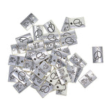 Maxbell 50pcs Tibetan Silver Rectangle smile a lot /fall in love charms Smile a lot