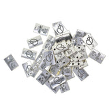 Maxbell 50pcs Tibetan Silver Rectangle smile a lot /fall in love charms Smile a lot