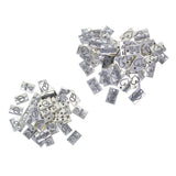 Maxbell 50pcs Tibetan Silver Rectangle smile a lot /fall in love charms Smile a lot