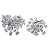 Maxbell 50pcs Tibetan Silver Rectangle smile a lot /fall in love charms Smile a lot