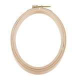 Maxbell Beech Oval Cross Stitch Hoop Needlework Embroidery Sewing Hoop 16cm 13.7cm