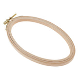 Maxbell Beech Oval Cross Stitch Hoop Needlework Embroidery Sewing Hoop 16cm 13.7cm