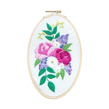 Maxbell Beech Oval Cross Stitch Hoop Needlework Embroidery Sewing Hoop 16cm 13.7cm