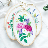 Maxbell Beech Oval Cross Stitch Hoop Needlework Embroidery Sewing Hoop 16cm 13.7cm
