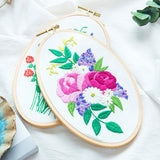 Maxbell Beech Oval Cross Stitch Hoop Needlework Embroidery Sewing Hoop 16cm 13.7cm