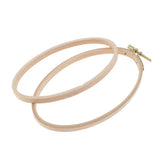 Maxbell Beech Oval Cross Stitch Hoop Needlework Embroidery Sewing Hoop 16cm 13.7cm
