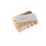 Maxbell 10pcs Metal Blank DIY Hair Side Comb Craft Hair Accessory Gold 10 Teeth