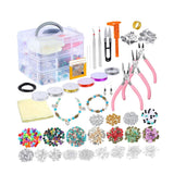 Maxbell 1set Jewelry Making Starter Kit DIY Accessory Tools Beads Pliers Pins Wires