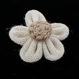 Maxbell 5/4set Colorful Lovely Flower Hair Deocr Hair Jewelry Clothes Decor Ring 8cm