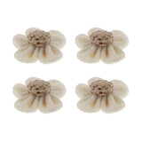 Maxbell 5/4set Colorful Lovely Flower Hair Deocr Hair Jewelry Clothes Decor Ring 8cm