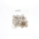 Maxbell 5/4set Colorful Lovely Flower Hair Deocr Hair Jewelry Clothes Decor Ring 8cm