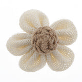 Maxbell 5/4set Colorful Lovely Flower Hair Deocr Hair Jewelry Clothes Decor Ring 8cm