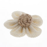 Maxbell 5/4set Colorful Lovely Flower Hair Deocr Hair Jewelry Clothes Decor Ring 8cm