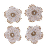 Maxbell 5/4set Colorful Lovely Flower Hair Deocr Hair Jewelry Clothes Decor Ring 7.5cm