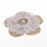 Maxbell 5/4set Colorful Lovely Flower Hair Deocr Hair Jewelry Clothes Decor Ring 7.5cm