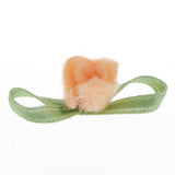 Maxbell 10x felt satin ribbon flowers floret embellishments DIY crafts  Orange