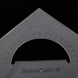 Maxbell 2 Pack 45/60/90 Degree Geometry Triangle Ruler Drawing Drafting Set
