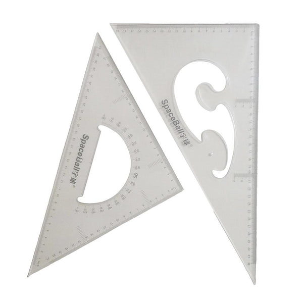 ⚡️Buy Maxbell 2 Pack 45/60/90 Degree Geometry Triangle Ruler Drawing ...