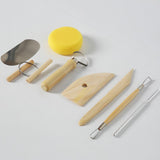 Maxbell 8x Clay Ceramic Sculpting Molding Fining Wire Cutter Scraper Tool Sets