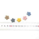 Maxbell 50pcs woolen felt flower embellishments flatback
