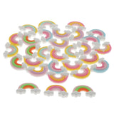 Maxbell 30 Pieces Kawaii Rainbows Resin Flatback Cabochon Embellishments DIY Crafts