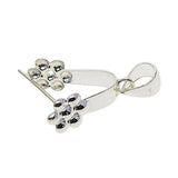 Maxbell S925 Sterling silver daisy flower 15mm Pinch Bails Connector  DIY Making 21mm