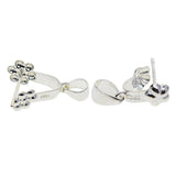 Maxbell S925 Sterling silver daisy flower 15mm Pinch Bails Connector  DIY Making 21mm
