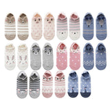 Maxbell Cartoon Casual Low Ankle No Show Cotton Boat Socks A