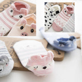 Maxbell Cartoon Casual Low Ankle No Show Cotton Boat Socks A