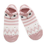 Maxbell Cartoon Casual Low Ankle No Show Cotton Boat Socks B