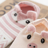 Maxbell Cartoon Casual Low Ankle No Show Cotton Boat Socks F