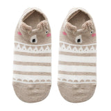 Maxbell Cartoon Casual Low Ankle No Show Cotton Boat Socks F