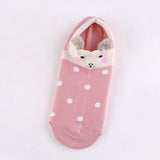 Maxbell Cartoon Casual Low Ankle No Show Cotton Boat Socks F