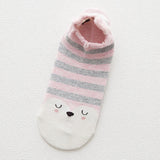 Maxbell Cartoon Casual Low Ankle No Show Cotton Boat Socks J