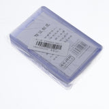 10-pack ID Card Holders Double-Sided Clear Acrylic Crystal Badge Holder